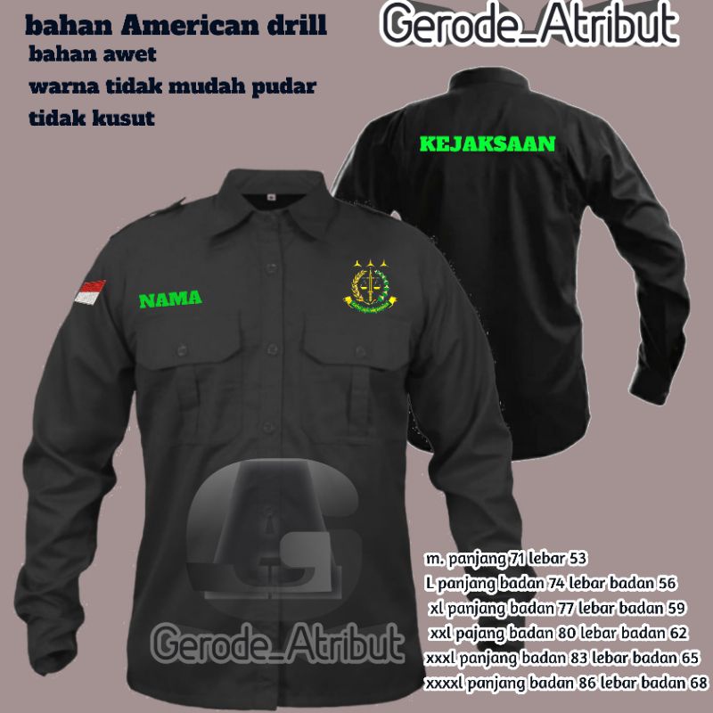 KEMEJA PDL KEJAKSAAN / BAJU KEMEJA KEJAKSAAAN / KEMEJA  KEJAKSAAN