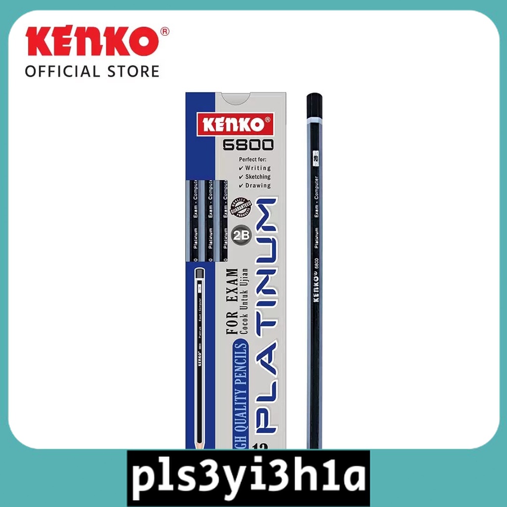 

PENSIL 2B KENKO 6800 PLATINUM KUALITAS BAGUS PENCIL UJIAN