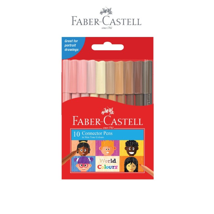 

Faber-Castell Connector Pen Skin Tone Colour - set 20