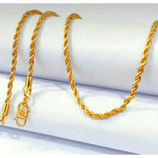 Kalung Tambang Titanium Kokot S Anti Karat Tidak Mudah Luntur Selamanya KALUNG WANITA