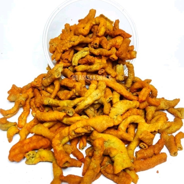 

KERIPIK USUS CRISPY AYAM 500gr PEDAS BALADO ASG