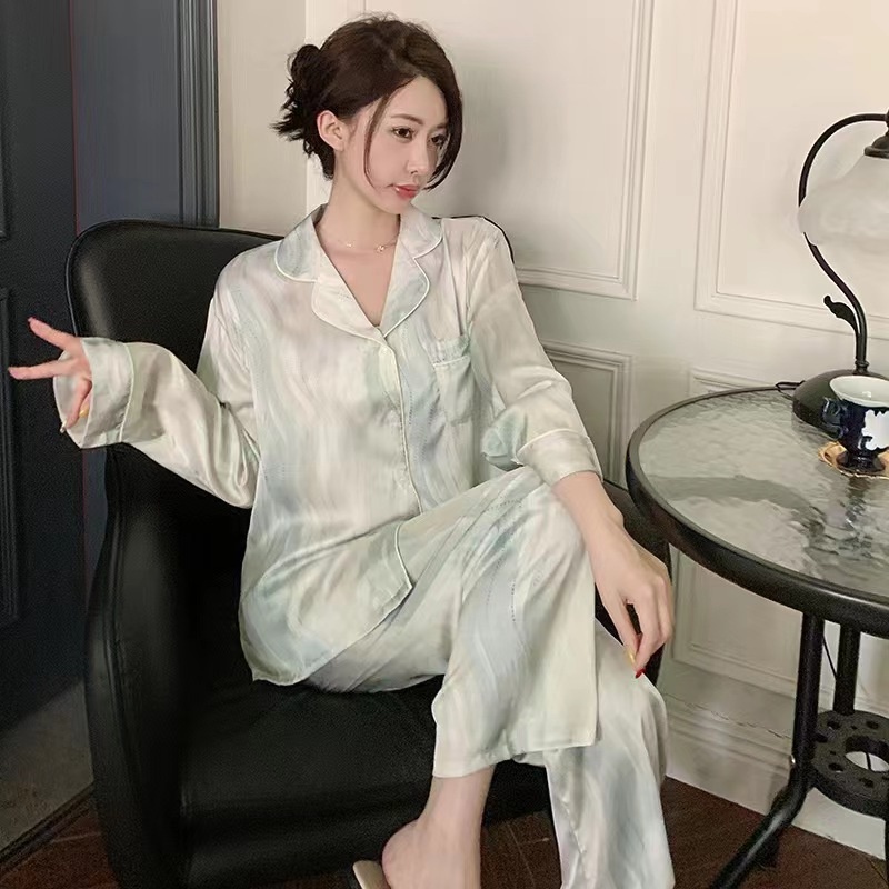 2023 Air Gradien Baru Fashion Ripple Tinggi -Piyama Gadis Akhir/Bisa Mengenakan Setelan Pakaian Ruma