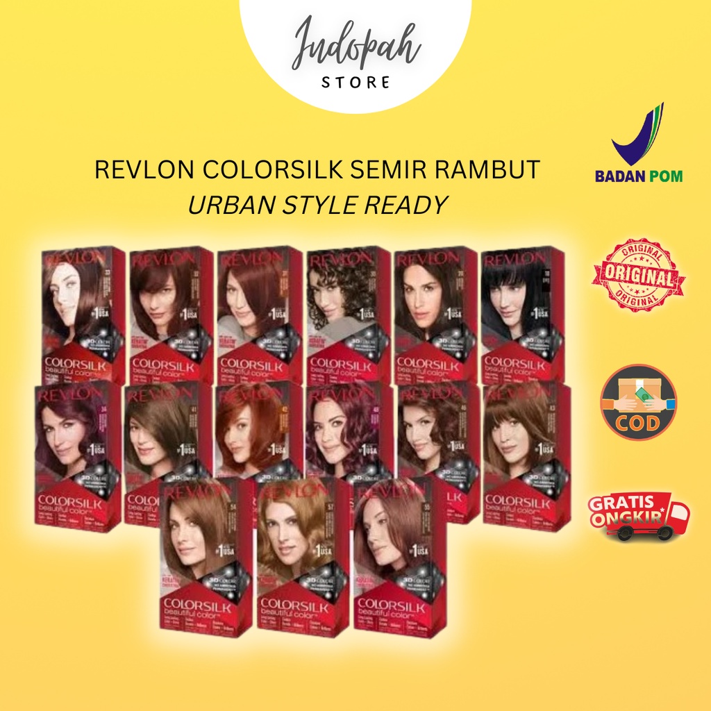 COD ️ INDOPAH ️ REVLON COLORSILK HAIR COLOR | REVLON COLORSILK URBAN STYLE | REVLON HAIR COLOR | PEW