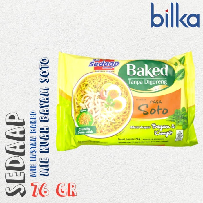 

SEDAAP Mie Instan Baked Rasa Soto 76gr