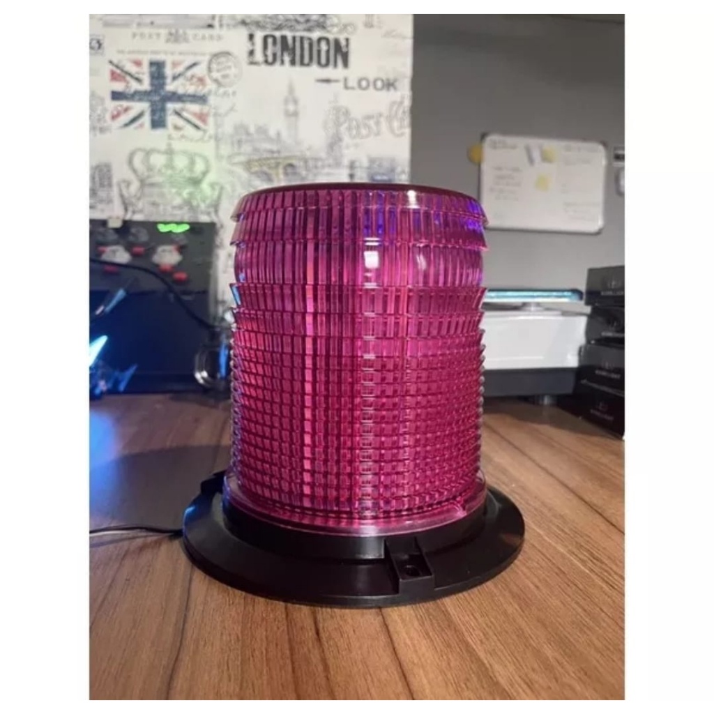 Lampu Truck Rotari Blitz Pink 12-24Volt