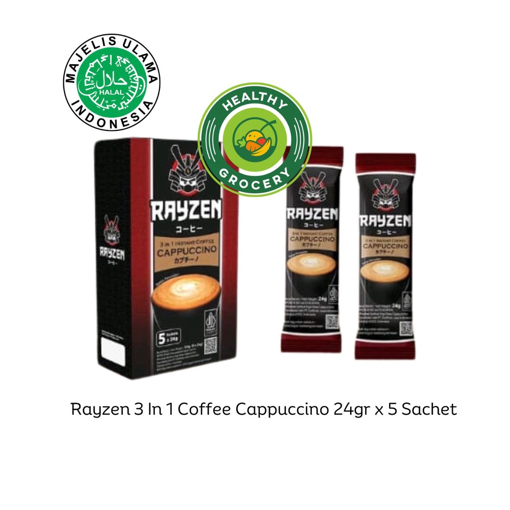 

Rayzen 3 In 1 Coffee Cappuccino 24gr x 5 Sachet