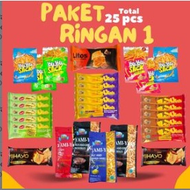 

PAKET SNACK RINGAN Temani akhir bulanmu dengan isi 25pcs bonus Snack WOW 5pcs