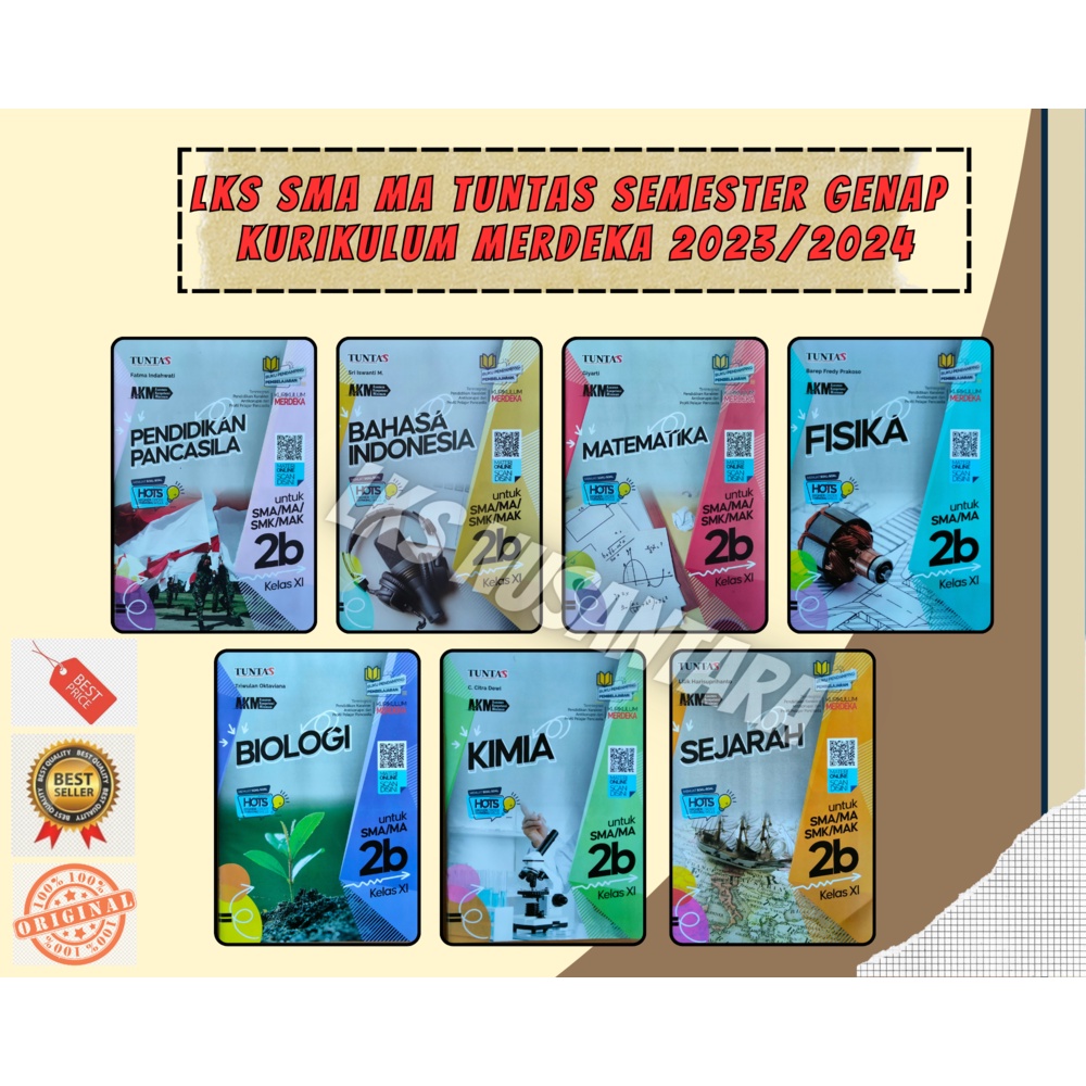 Buku LKS Tuntas SMA SMK Kelas 11 Kurikulum Merdeka Semester Genap 2023 - 2024 Termurah Terbaru PPKN 