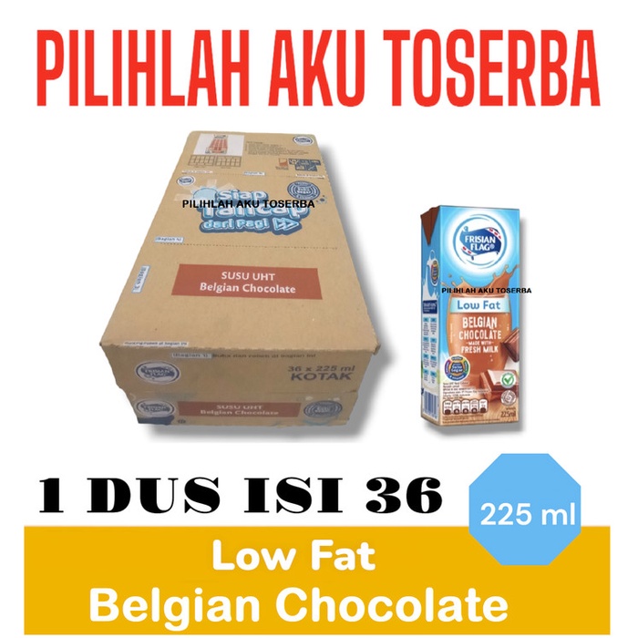 

Susu Frisian Flag LOW FAT BELGIAN CHOCO 225 ml - ( 1 DUS ISI 36 PCS )