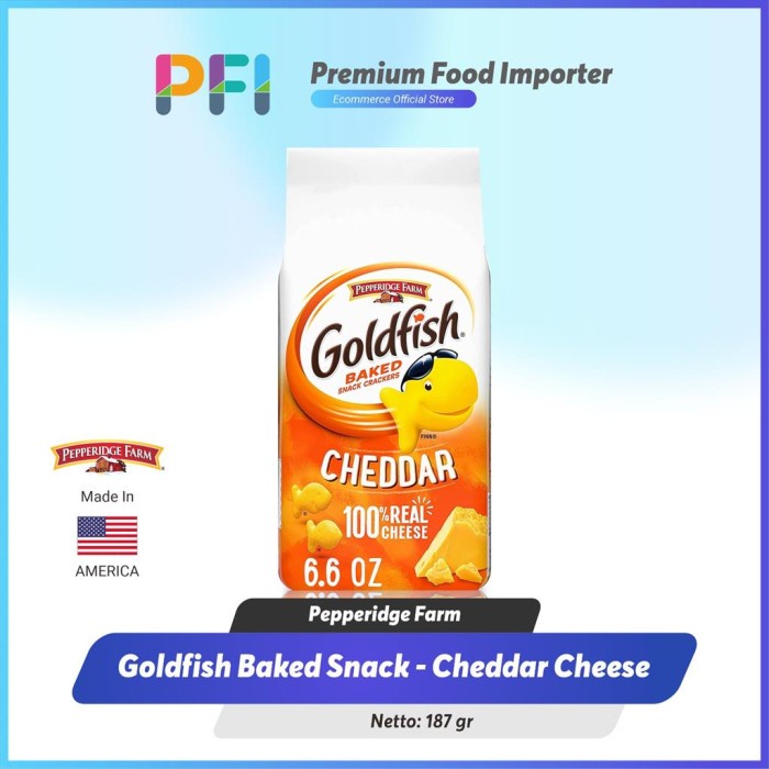 

Pepperidge farm goldfish cheddar - crackers keju