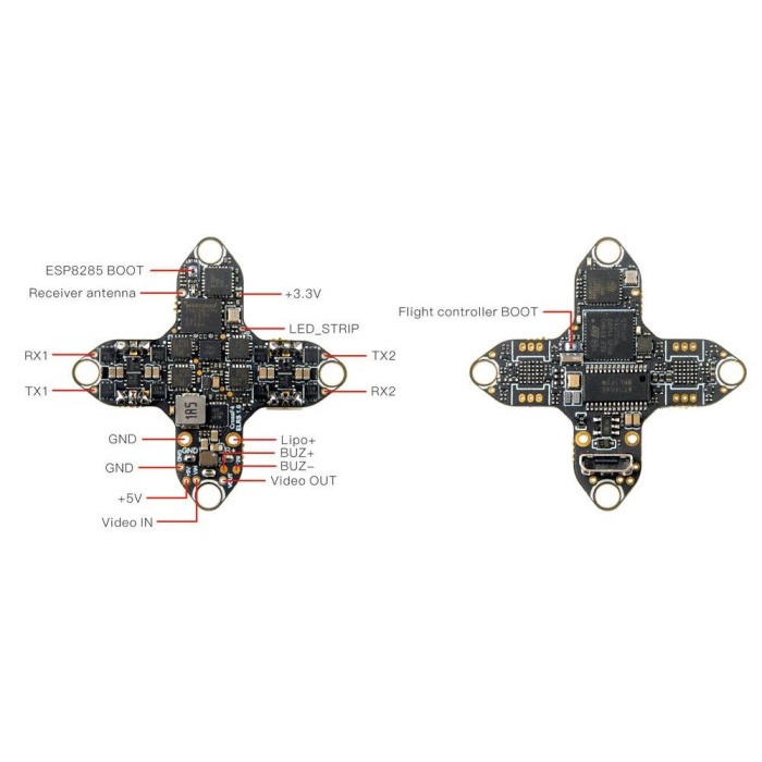 Happymodel CrossF4 AIO 5A 4in1 1-2S Flight Controller UART ELRS