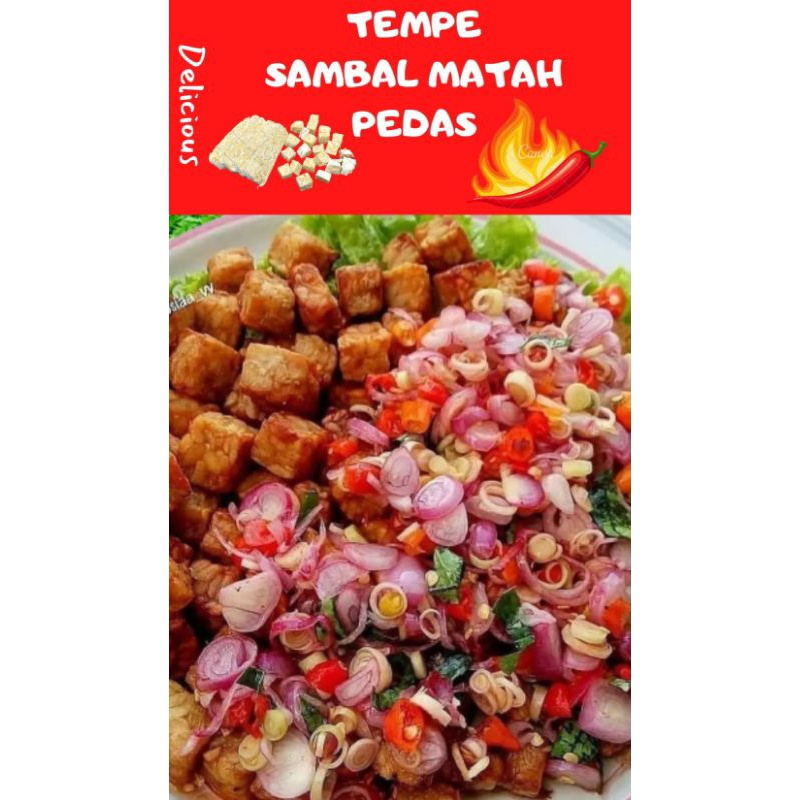 

TEMPE SAMBAL MATAH PEDAS/ PORSI BESAR/2-3X MAKAN