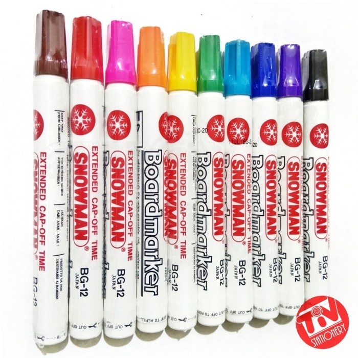 

Snowman Spidol Whiteboard BG-12 Boardmarker - Single 1 box
