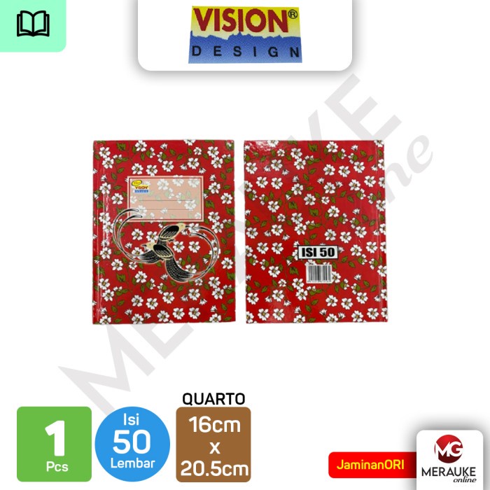 

Hard Cover VISION Quarto 50 Lembar