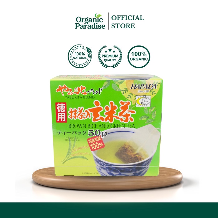 

Harada Yabukita Blend Brown Rice and Green Tea 50 tea bags