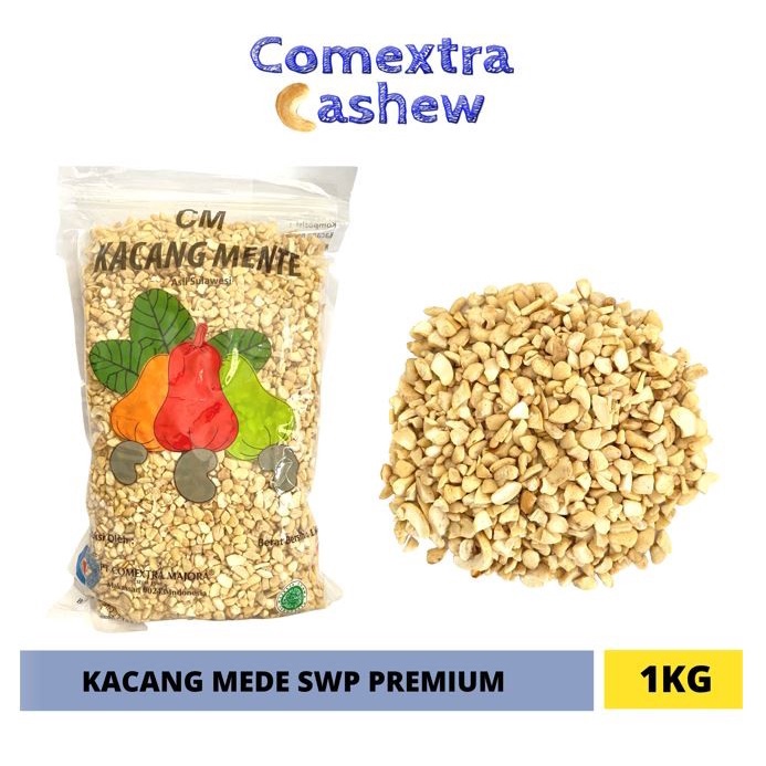

[KUALITAS TERBAIK] Kacang Mede Mentah Pecah SWP PREMIUM 1 Kg Sulawesi Cashew Mete SWP PREMIUM