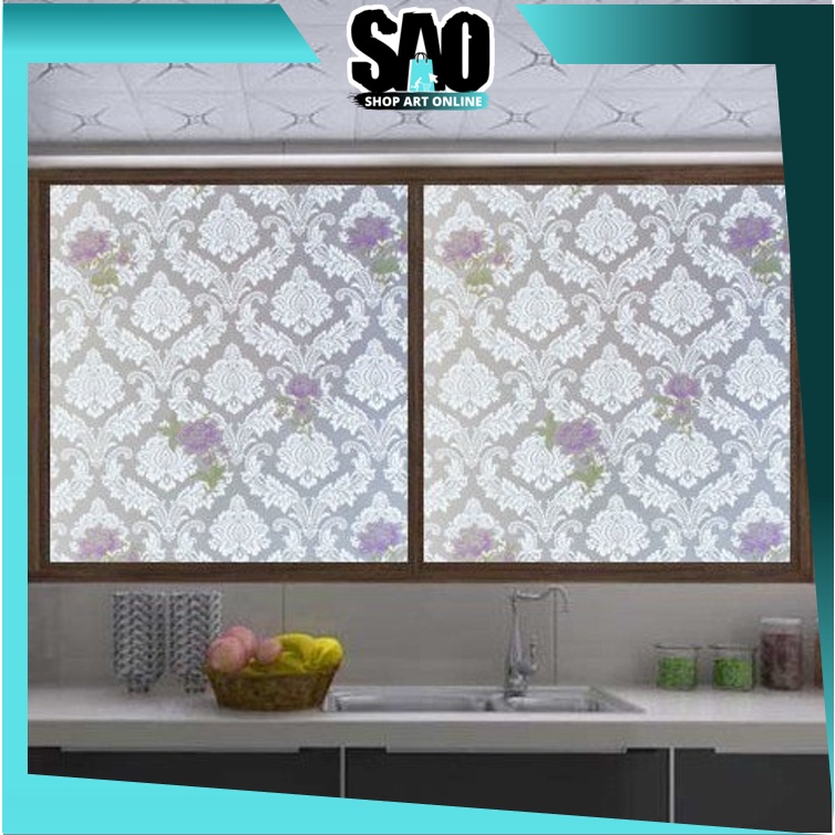 SAO - H5050 [5 METER] Stiker Kaca Film Jendela Rumah / Sandblast / Sticker Kaca Motif / Dekorasi Jen