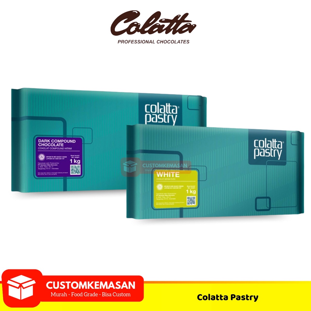 

Colatta Pastry 1kg / Colatta Pastry / Collata Dark Chocolate / Colatta Dark Chocolate 1kg / Coklat Colatta Pastry / Coklat Collata / Coklat Batang Collata