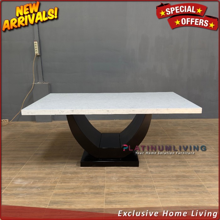 Meja Makan Marmer Putih Meja Makan Marmer Rangka Jati Meja Makan Jati Indonesian Furniture