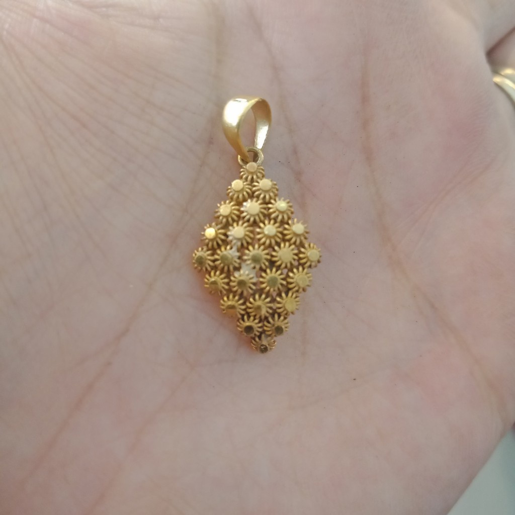 liontin model wajik anak dan dewasa emas asli london kadar 97%