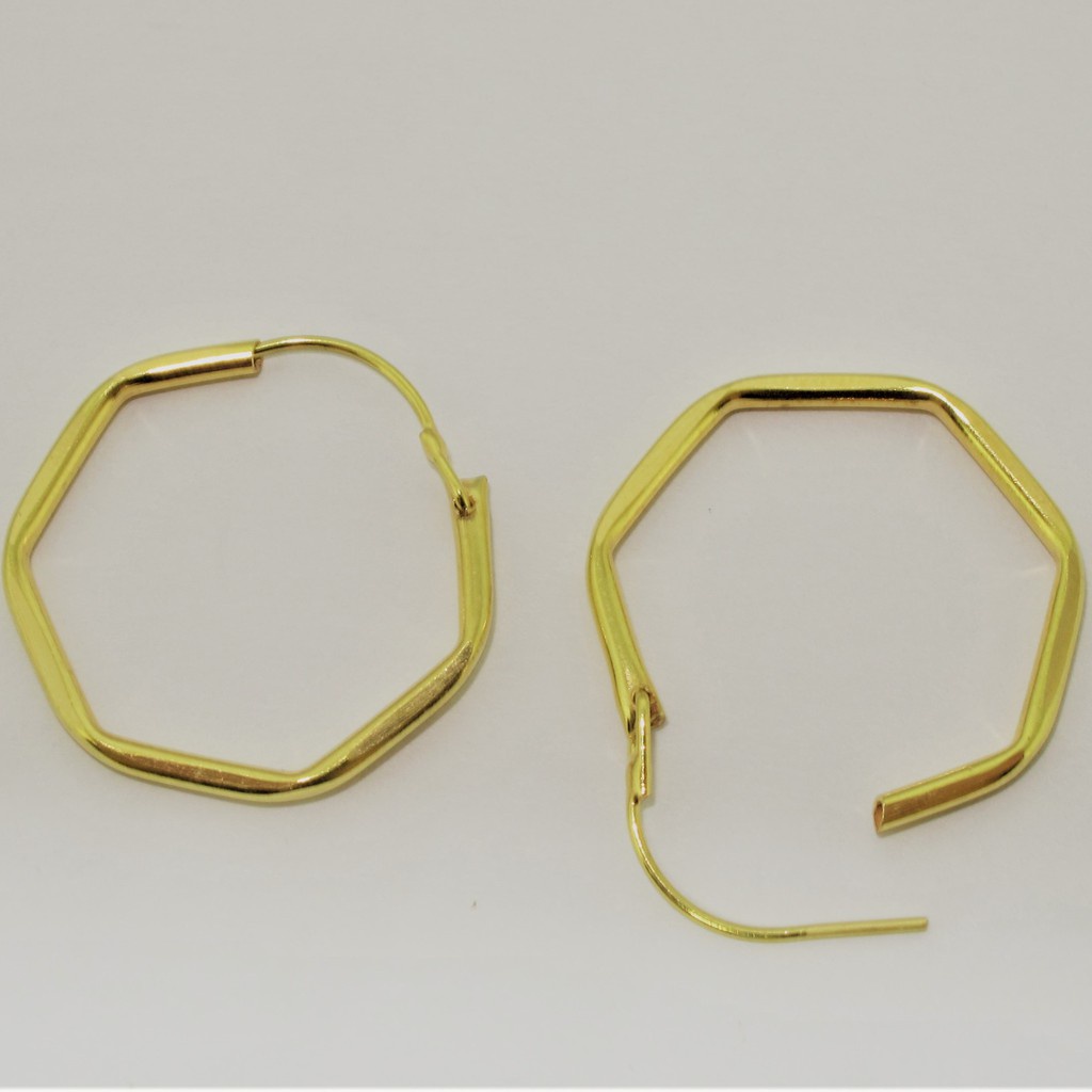 anting bulat segilima anak dan dewasa emas asli kadar 700 70% 16k 22 polos gold anak dewasa gipsy gi