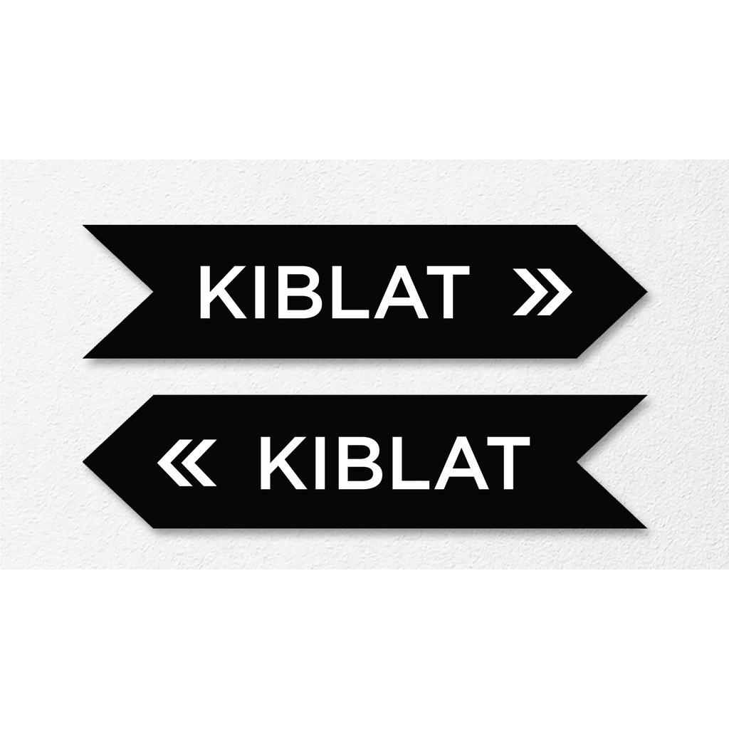 

Sign Label Kiblat Akrilik | Papan Petunjuk Arah Akrilik | Kiblat Akrilik