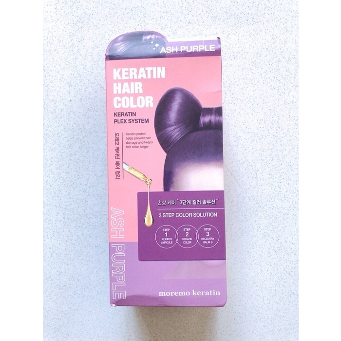Moremo Keratin Hair Color Ash Purple