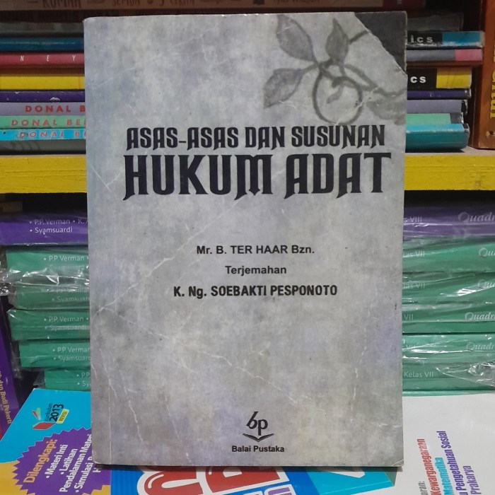 

ASAS-ASAS DAN SUSUNAN HUKUM ADAT - MR. B. TER HAAR Bzn.