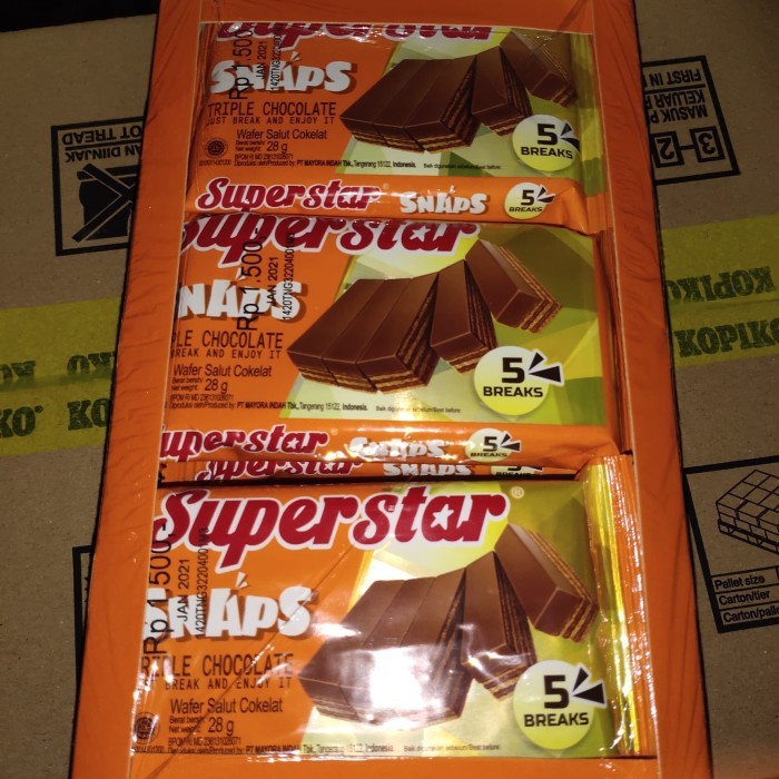 

Cokelat Wafer SUPERSTAR SNAPS