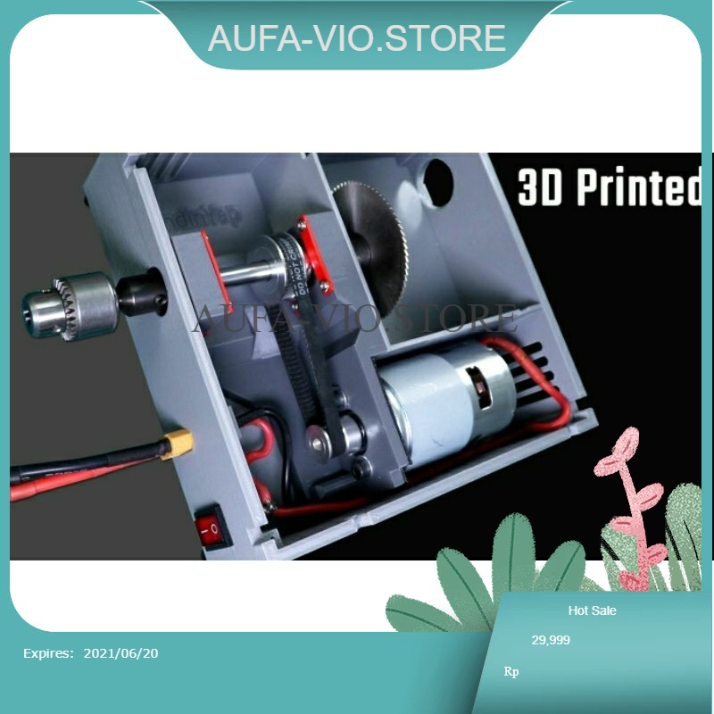 Kesing mini table saw prototype pake motor 775