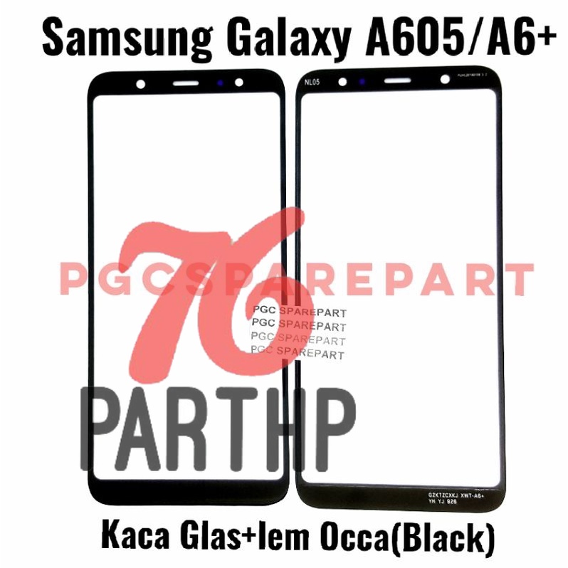 NEW Original Kaca LCD Glass Plus Lem oca Samsung Galaxy A6+ A605 -  Mirip Touchscreen