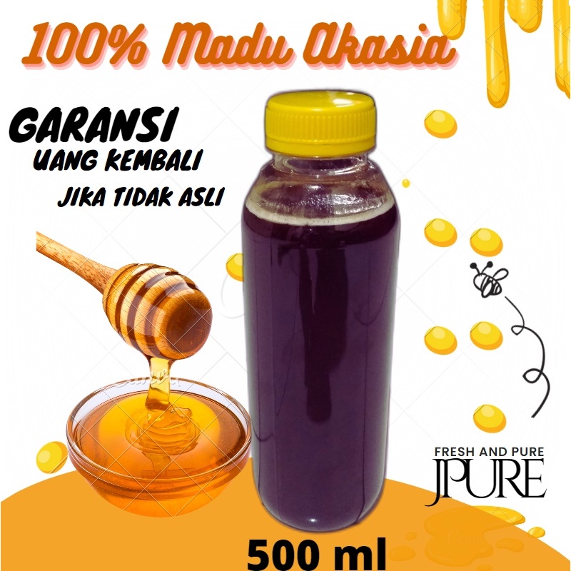 

Madu Segar Madu Asli dari Hutan Sumatra Jambi dari nektar Akasia | Madu Jpure 500ml (polos)