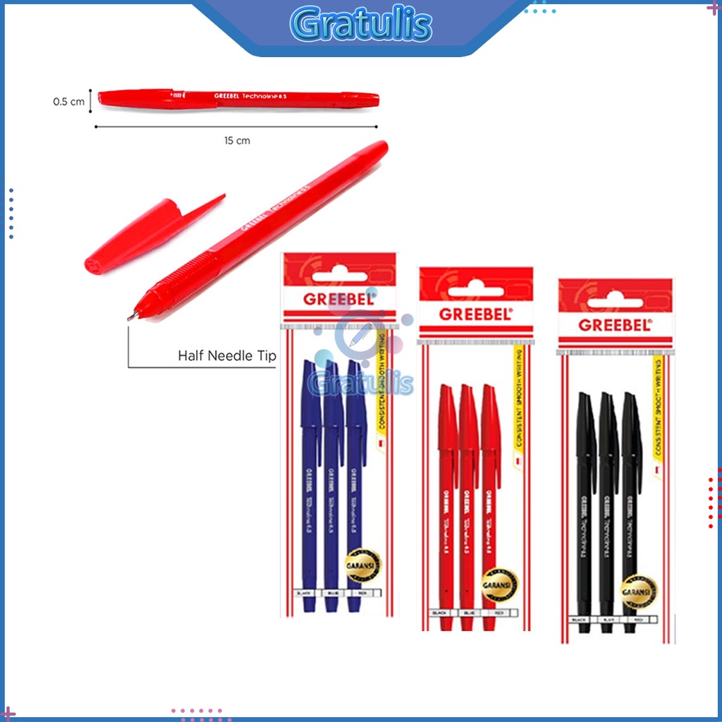 

PULPEN GREEBEL TECHNOLLINE (1 SET/ 2 PCS) / PERLENGKAPAN MENULIS MURAH / ALAT TULIS LENGKAP / HEMAT / BALPEN / PENA