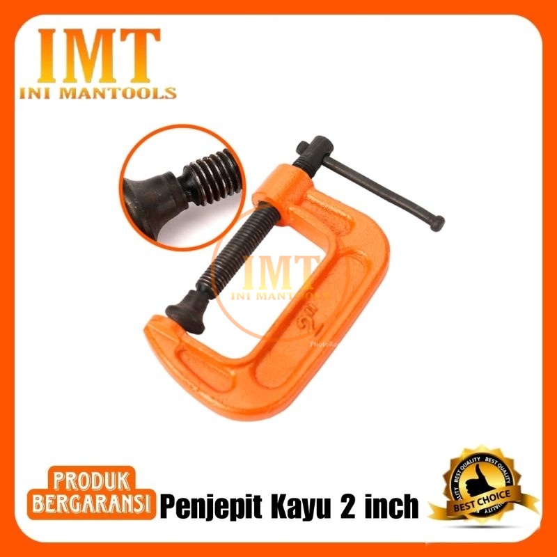 Kapusi Penjepit Kayu/Klem Kayu C 2 inch/3 inch/4 inch/5 inch/6 inch