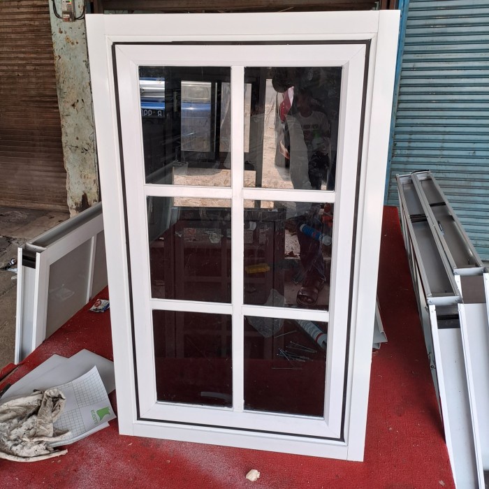 Promo Jendela Alumunium  | Kusen Alumunium 40X100 | Bovenli Alumunium (Alumunium window)