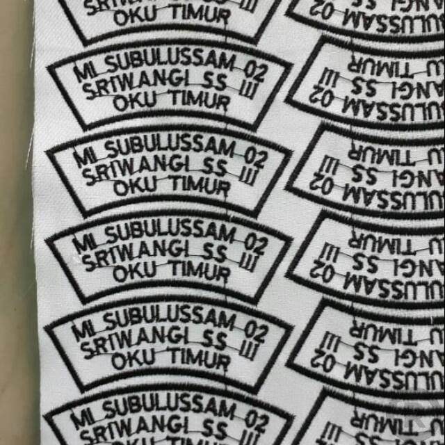 

Bordir Bet nama lokasi sekolah Bordir Nama Custom