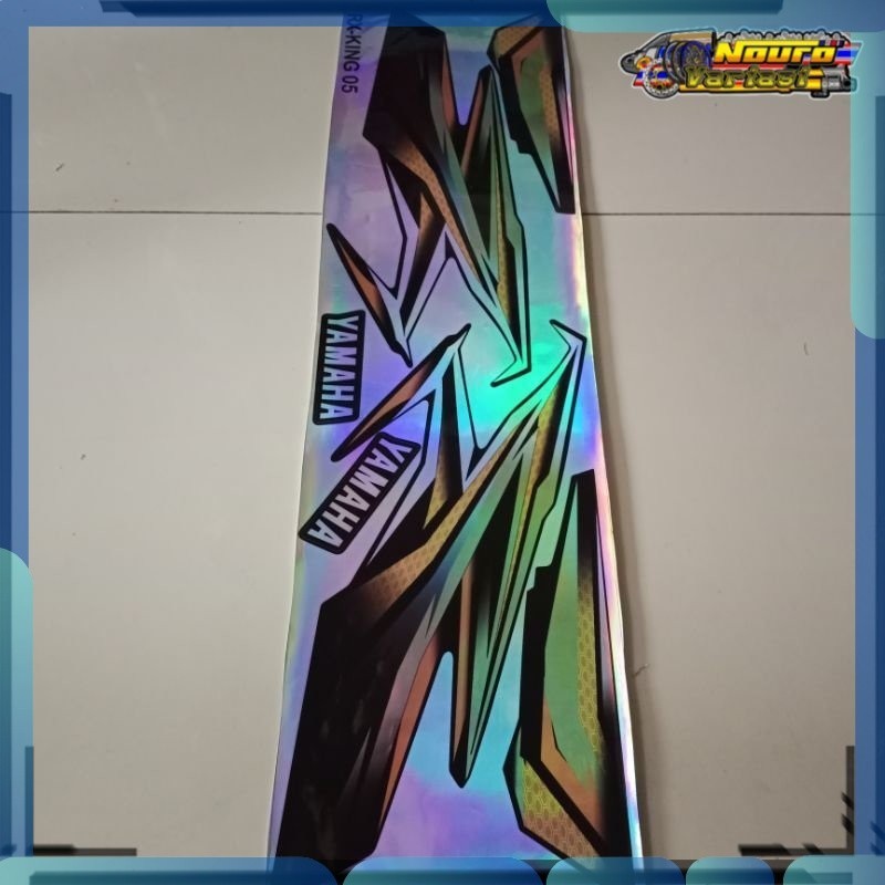 Stiker striping Yamaha RX king RX-King 2005 gold ang  costum hologram  bagus