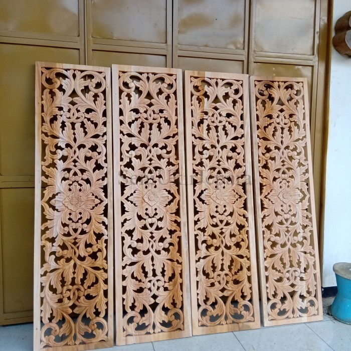 Ornamen Ukir Kayu Ukiran Kayu Lisplang Pintu Jendela Boven Kasten SU3243