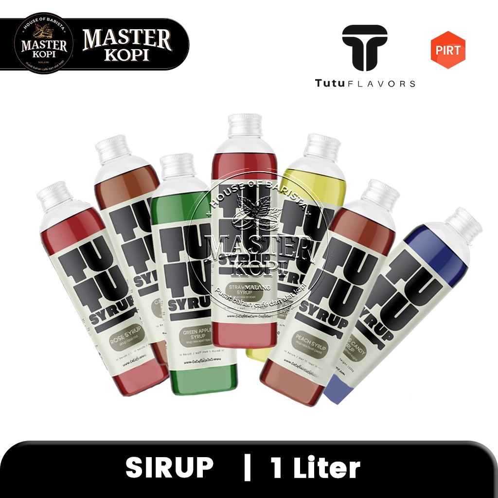 

Sirup Tutu Syrup Minuman Aneka Rasa High Quality Fruit Syrup Tutu Flavors - Botol 1 Liter