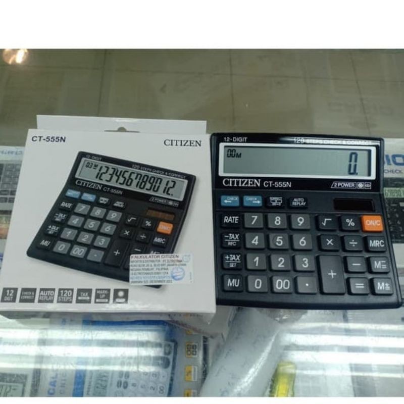 

TSB CITIZEN CT-555N - Kalkulator Meja Office Check Correct CT 555