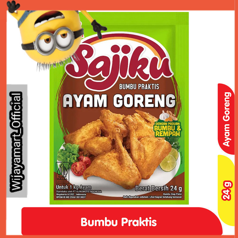 

Sajiku Bumbu Praktis Ayam Goreng Sachet 24 g