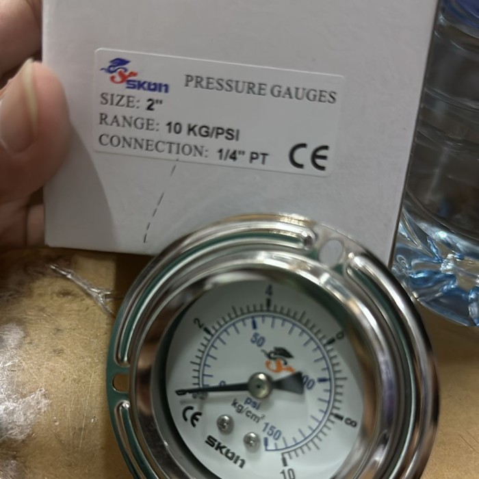 Pressure gauge Skon  2" payung CBM pressure gauge manometer TAIWAN gliserin stainless