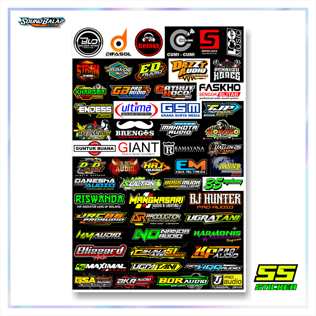 

PROMO | STIKER SOUND SYSTEM VYNIL ANTI AIR ISI 63-56-55 Sticker - Faskho Brewog Brengos BJ Hunter ##