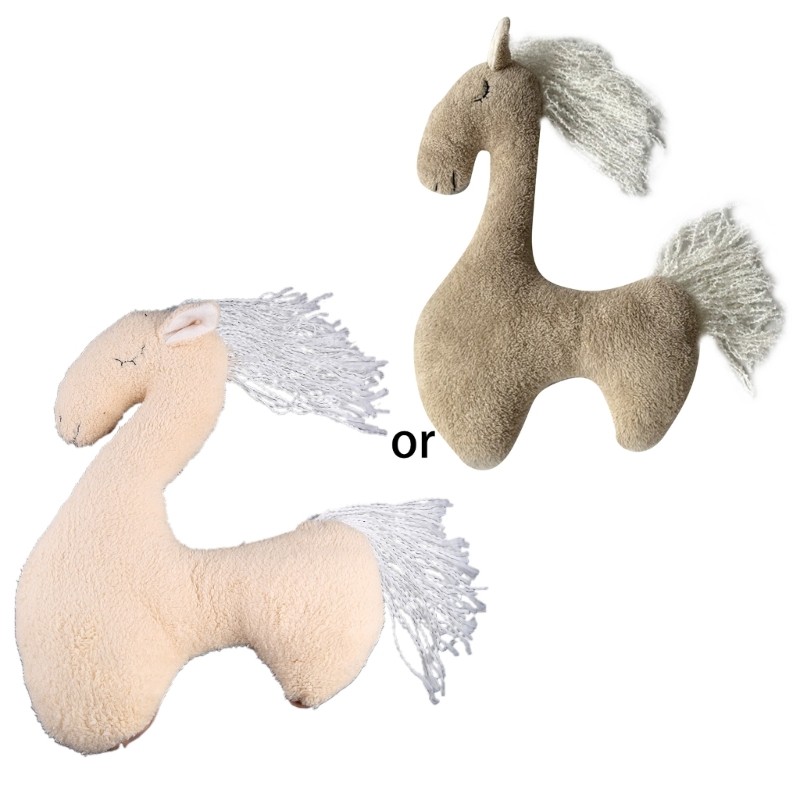 Newborn Photography Posing for Pony Props Baby Photoshoot Horse for Doll Animal Toy Infants Photo Ac