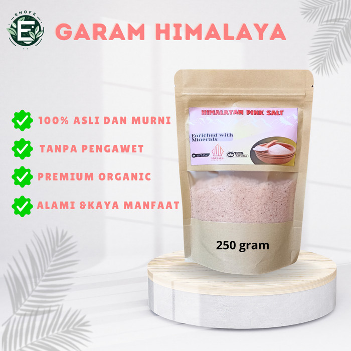 

Tunggaksemi Himalayan Pink Salt 250Gram Premium Original 100% Natural / Garam Himalaya Premium Organic Untuk Diet Sehat