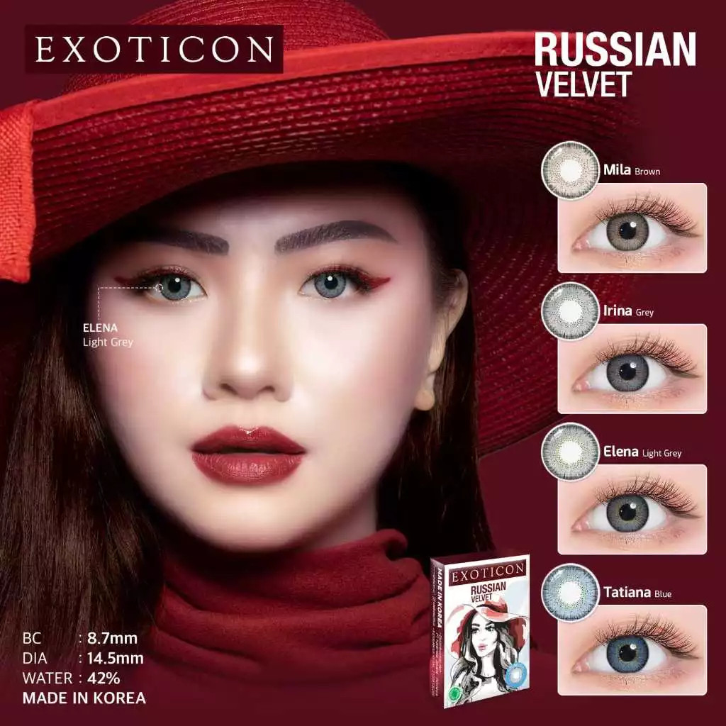 Softlens X2 RUSSIAN VELVET 14.5 MM MINUS -0.50 S.D -6.00