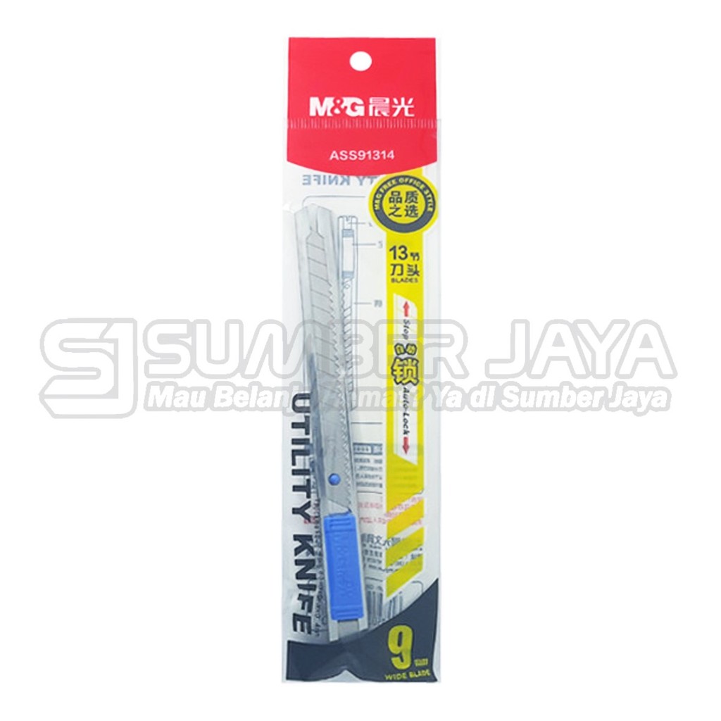 

Cutter M&G ASS91314 Economic Utility Knife 9mm OPP Mirip A-300