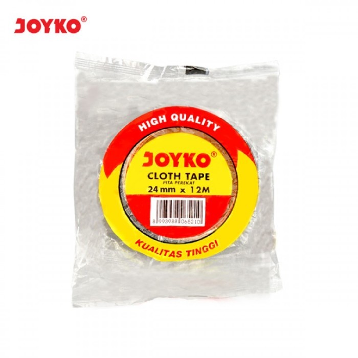 

Cloth Tape Joyko Orange Core 1 Inchi 24 mm x 12 meter Warna Hitam