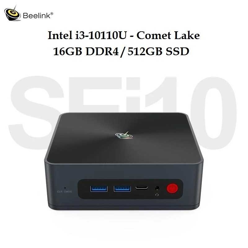 BEELINK SEi 10th Gen Mini PC - 16GB RAM 512GB SSD - Intel i3-10110U