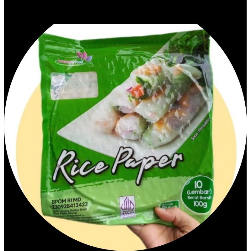 

Rice Paper/Kulit Lumpia 10 Lembar (100 gram)